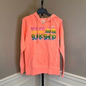 Ron Jon surf shop neon orange hoodie size large